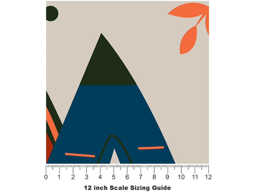 Big Sky Americana Vinyl Film Pattern Size 12 inch Scale~Rwraps Big Sky Americana Sizing Chart~3