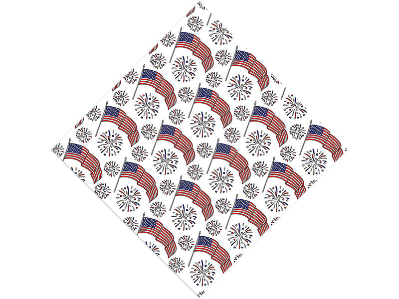 Billowing Breeze Americana Vinyl Wrap Pattern