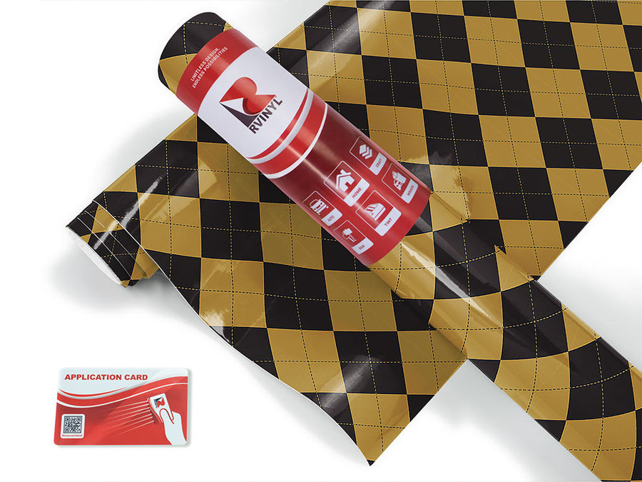 biscotti squares argyle Craft Vinyl Roll