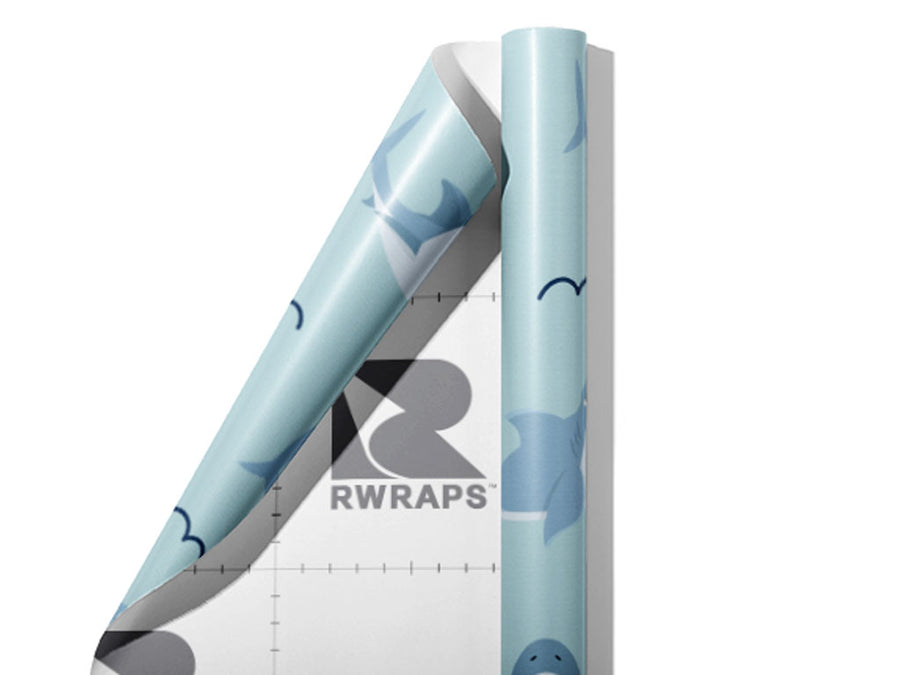 Bite Me Marine Life Wrap Film Sheets~Rwraps Series 914 Bite Me Marine Life Scrolled Sheet~3