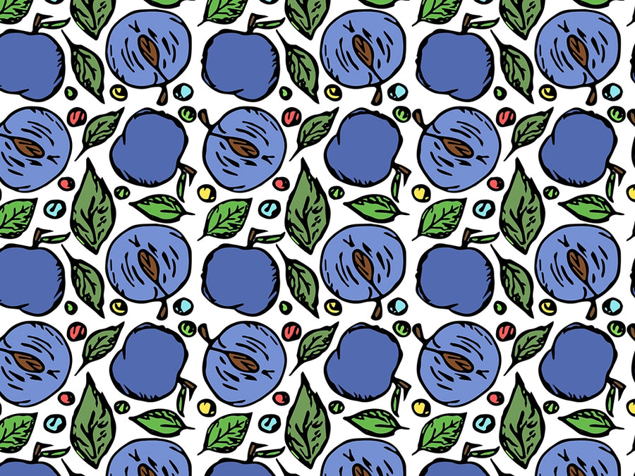 Bite-Sized Bluebyrd Fruit Vinyl Wrap Pattern~Rwraps Series 914 Digitally Printed Vinyl Wrap~0