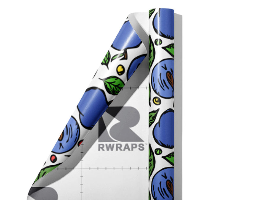 Bite-Sized Bluebyrd Fruit Wrap Film Sheets~Rwraps Series 914 Bite-Sized Bluebyrd Fruit Scrolled Sheet~3