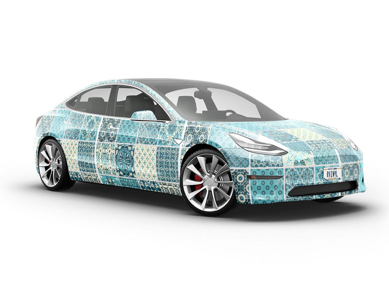 Biting Ice Tile Vehicle Vinyl Wrap