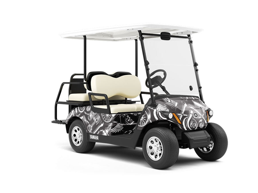 Bits Pieces Cars Wrapped Golf Cart