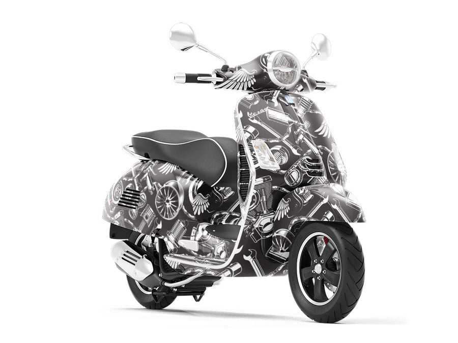 Bits Pieces Cars Vespa Scooter Wrap Film
