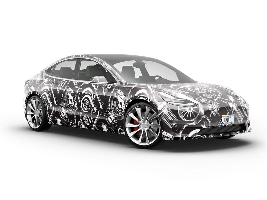 Bits Pieces Cars Vehicle Vinyl Wrap