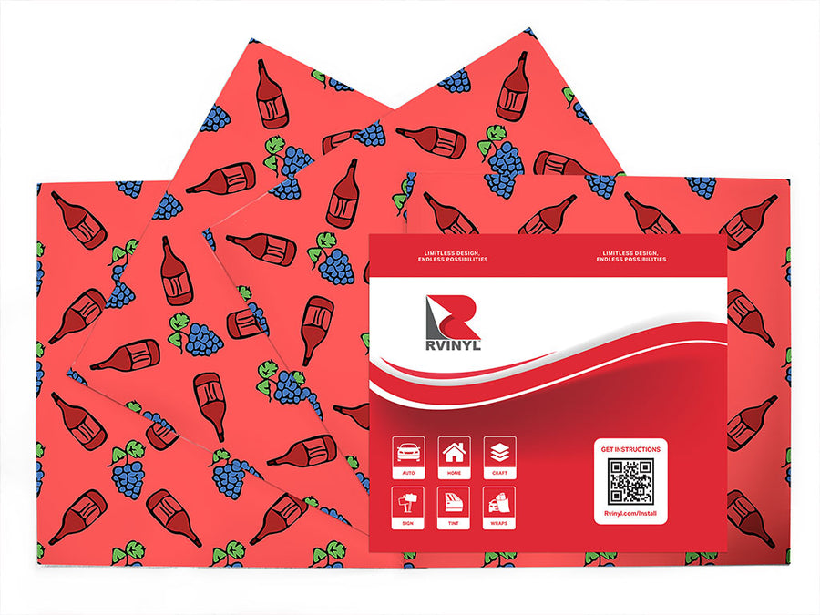 bitter red alcohol Craft Vinyl Sheet Pack