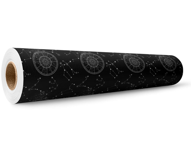 Black Aeons Astrology Wrap Film Wholesale Roll~Rwraps Series 914 Digitally Printed Vinyl Roll~5
