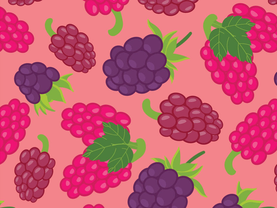 Black and Raspy Fruit Vinyl Wrap Pattern~Rwraps Series 914 Digitally Printed Vinyl Wrap~0