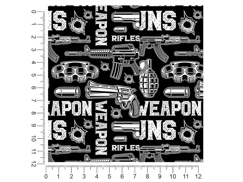black arsenal weapon 1ft x 1ft Craft Sheets