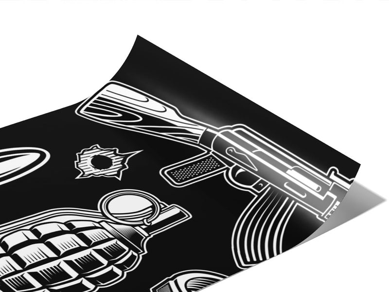 Black Arsenal Weapon Vinyl Wraps~Rwraps Series 914 Digitally Printed Vinyl Wrap~0