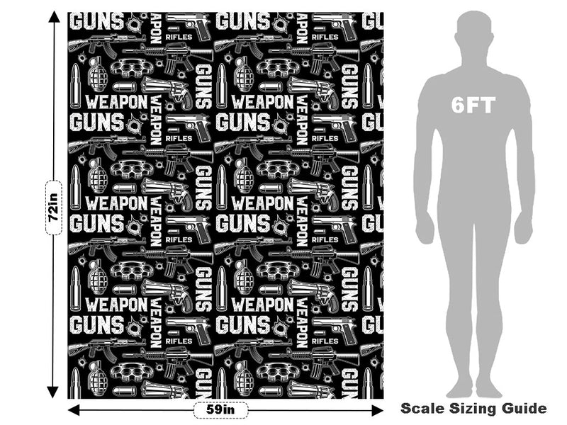 Black Arsenal Weapon Vehicle Wrap Scale~Rwraps Series 914 Black Arsenal Weapon Measurements~1