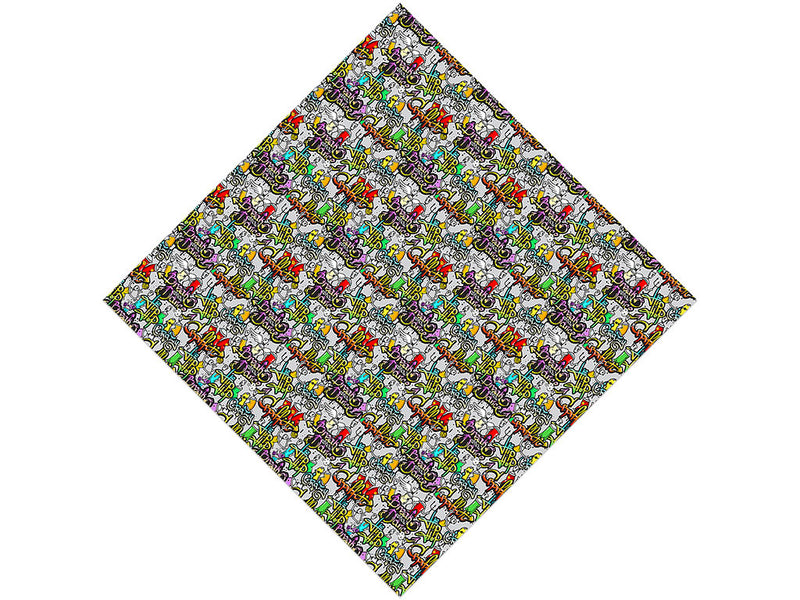 Black Book Graffiti Vinyl Wrap Pattern