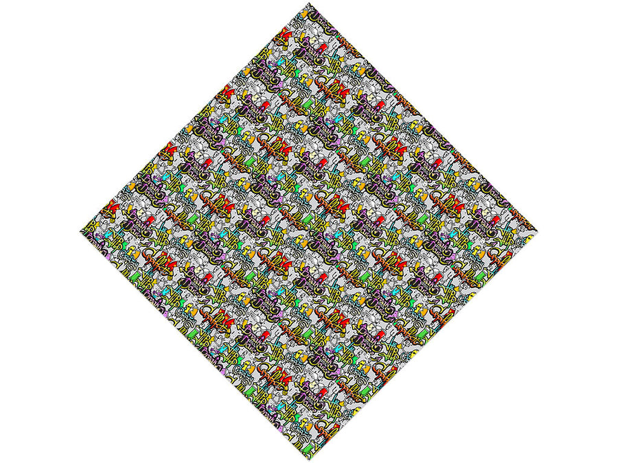 Black Book Graffiti Vinyl Wrap Pattern