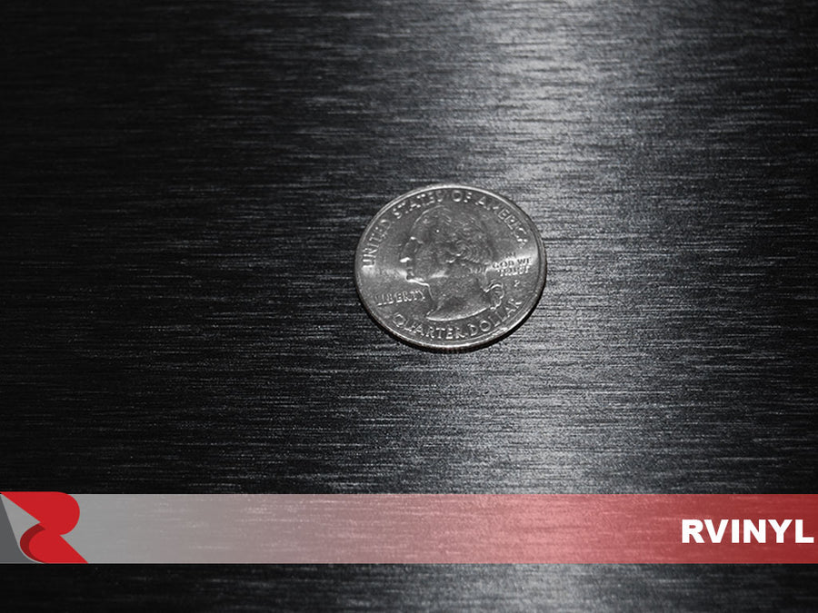 Black Brushed Aluminum Wrap With Bubble Free Liner