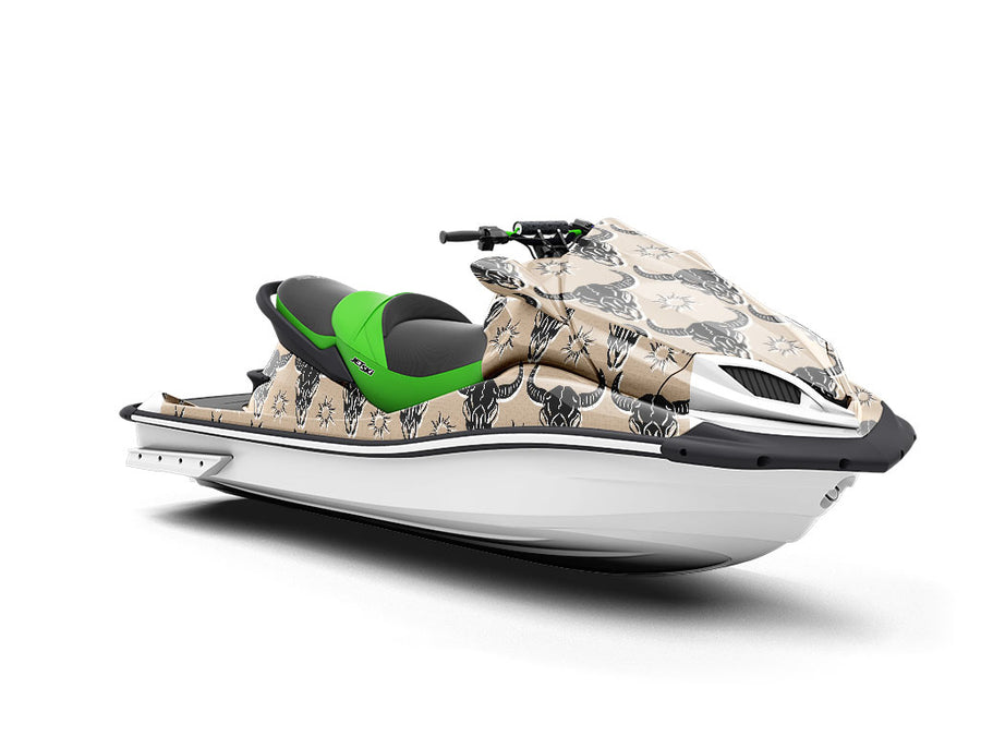 Black Buffalo Halloween Jet Ski Vinyl Customized Wrap