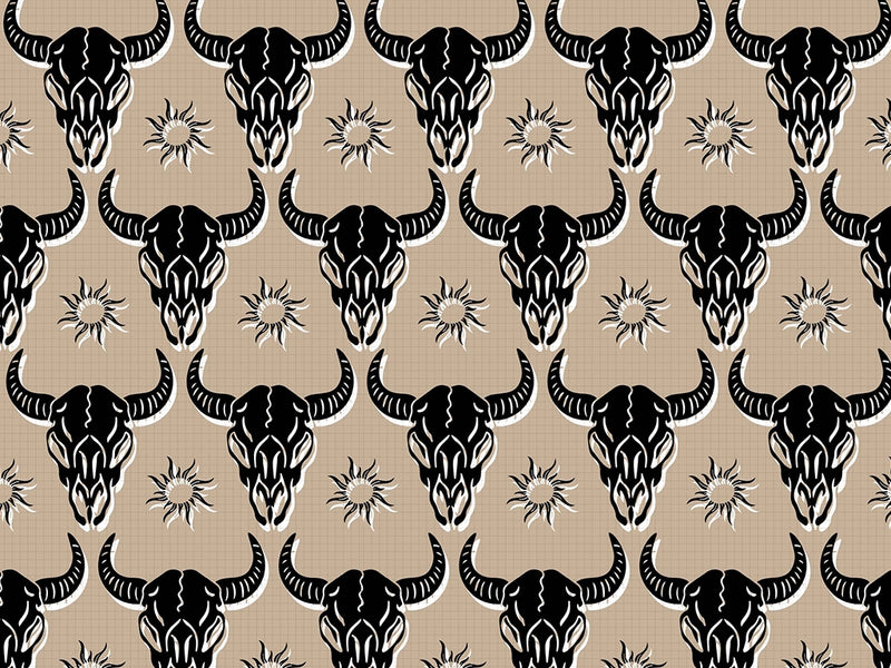 Black Buffalo Halloween Vinyl Wrap Pattern~Rwraps Series 914 Digitally Printed Vinyl Wrap~0