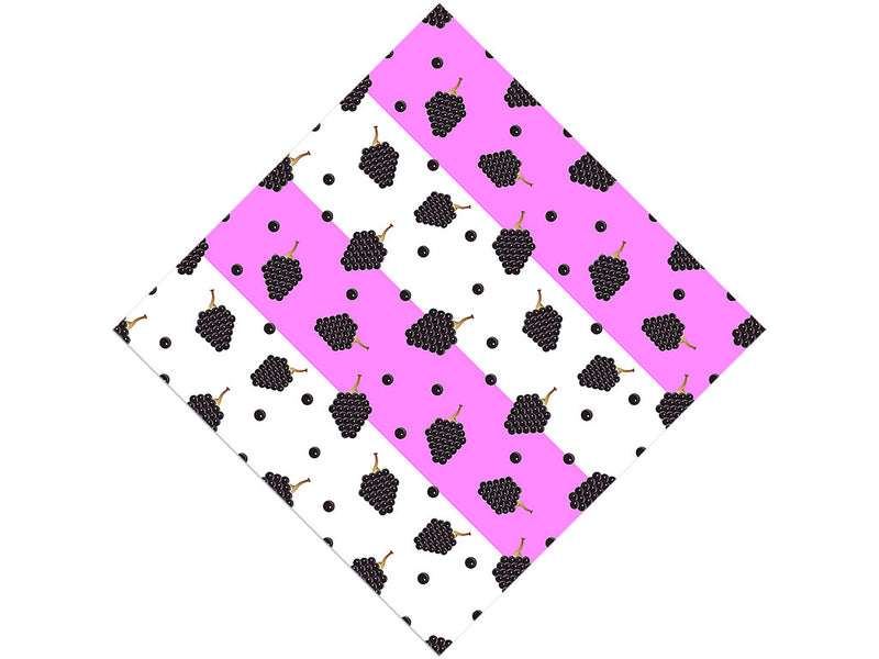 Black Cascade Fruit Vinyl Wrap Pattern