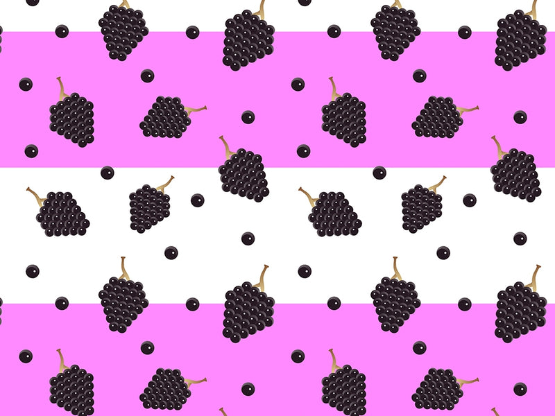 Black Cascade Fruit Vinyl Wrap Pattern~Rwraps Series 914 Digitally Printed Vinyl Wrap~0