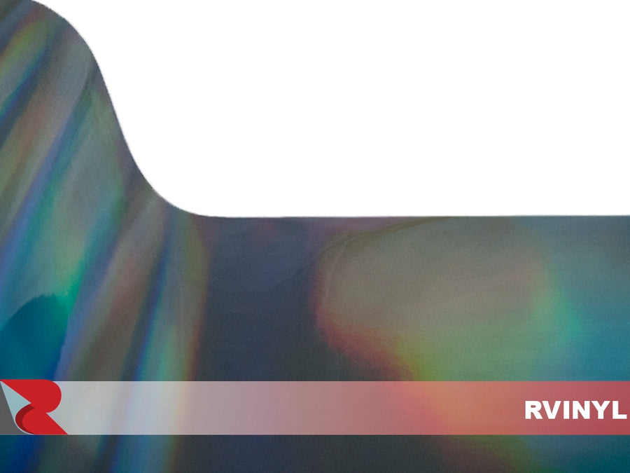 Chrome Black Holographic Car Wraps