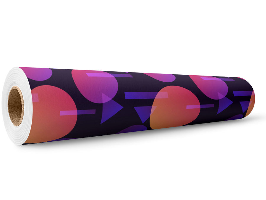 Black Cosmopolitan Abstract Wrap Film Wholesale Roll~Rwraps Series 914 Digitally Printed Vinyl Roll~5