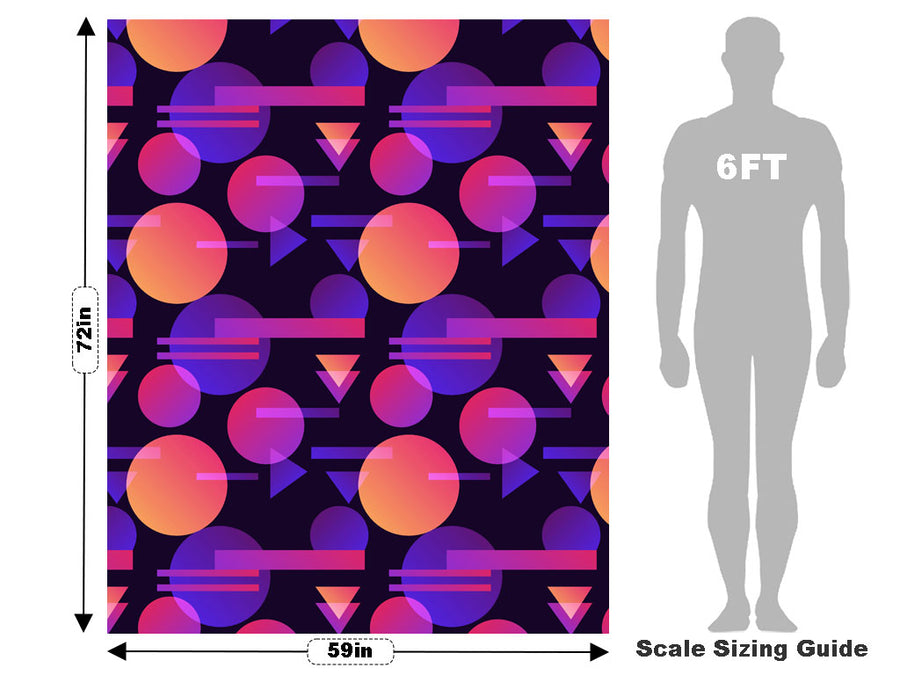 Black Cosmopolitan Abstract Vehicle Wrap Scale~Rwraps Series 914 Black Cosmopolitan Abstract Measurements~1