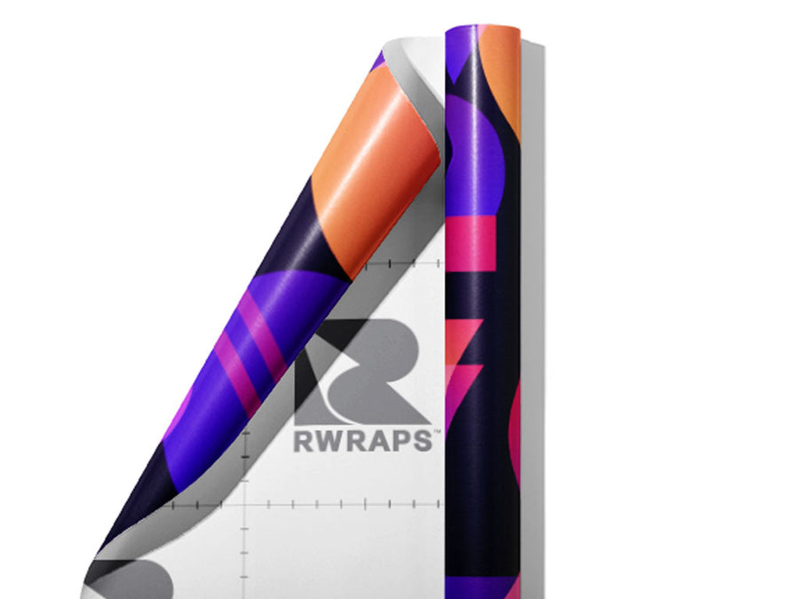 Black Cosmopolitan Abstract Wrap Film Sheets~Rwraps Series 914 Black Cosmopolitan Abstract Scrolled Sheet~3