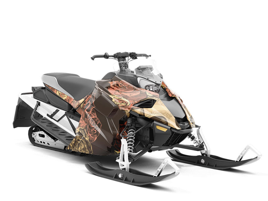 Black Crown Halloween Custom Wrapped Snowmobile
