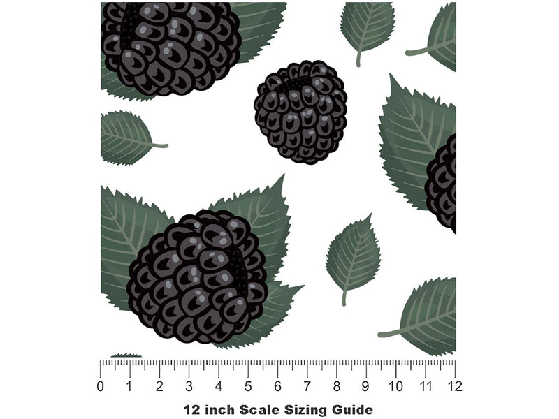 Black Diamond Fruit Vinyl Film Pattern Size 12 inch Scale~Rwraps Black Diamond Fruit Sizing Chart~2