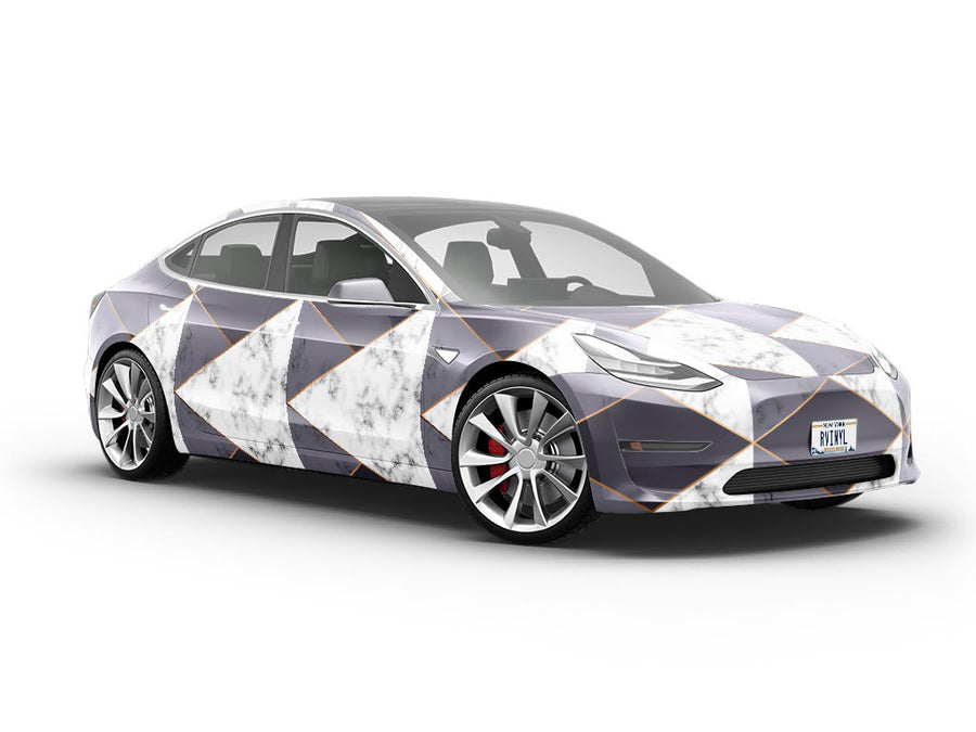 Black Diamond Tile Vehicle Vinyl Wrap