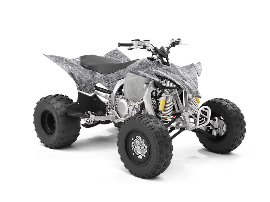Black Downtown Cityscape ATV Wrapping Vinyl