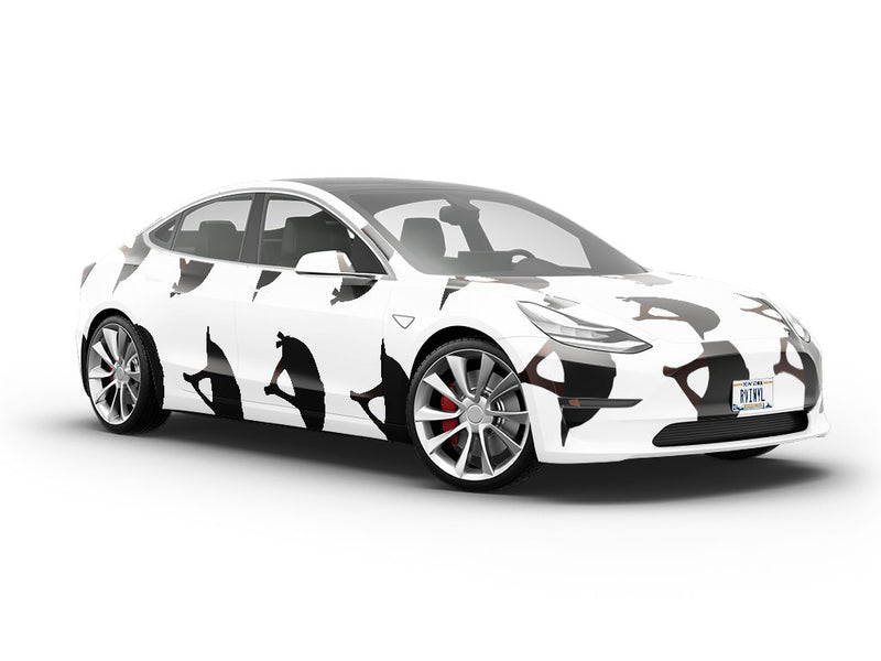 Black Helmet Sport Vehicle Vinyl Wrap