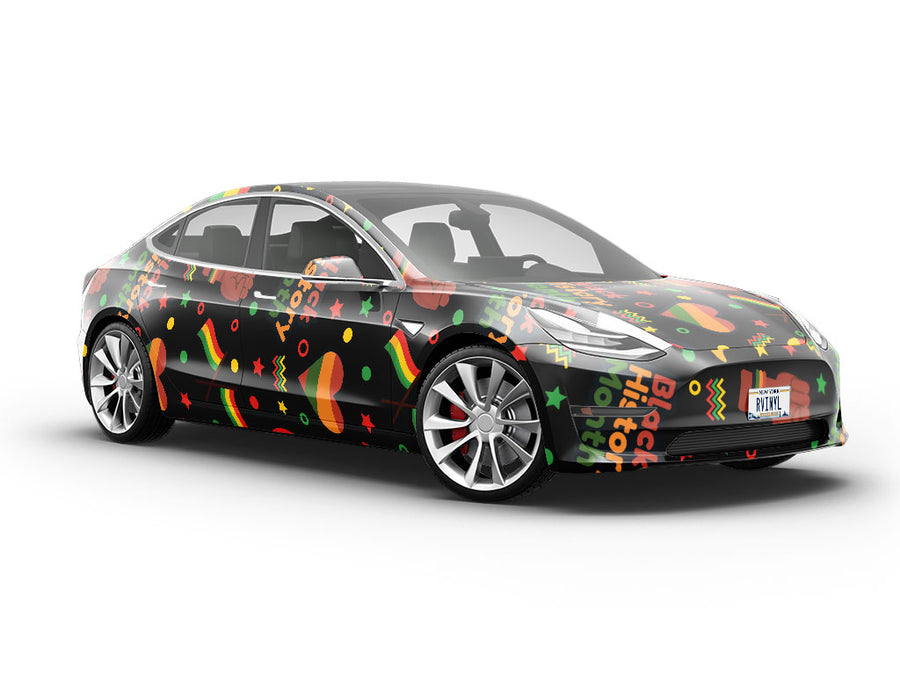 Black History Americana Vehicle Vinyl Wrap