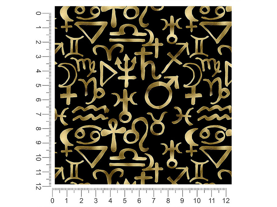 black horoscopes astrology 1ft x 1ft Craft Sheets