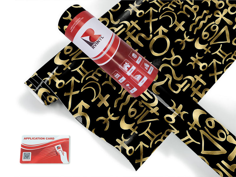 black horoscopes astrology Craft Vinyl Roll