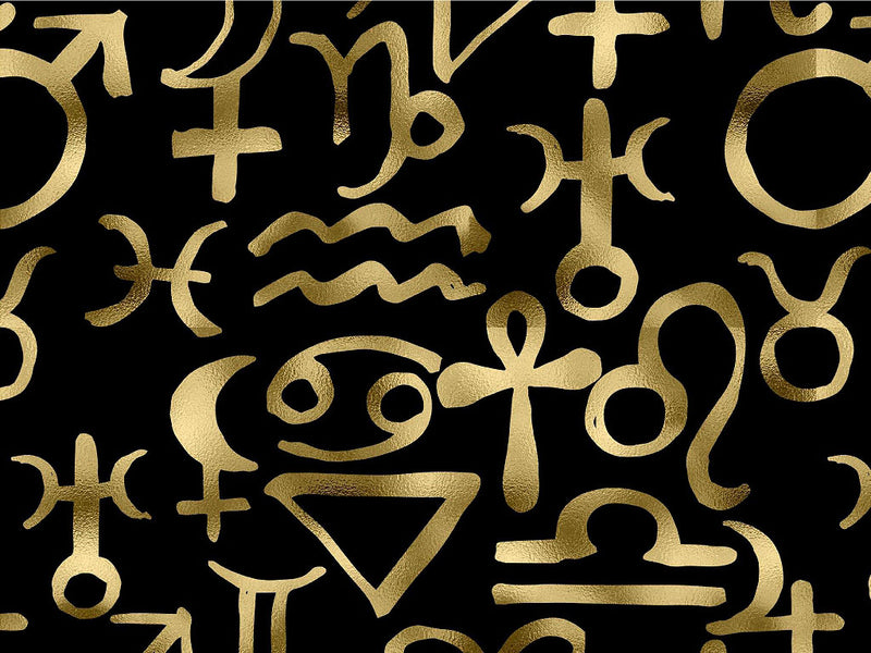 Black Horoscopes Astrology Vinyl Wrap Pattern~Rwraps Series 914 Digitally Printed Vinyl Wrap~0