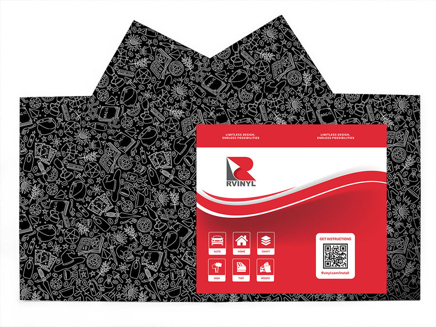 black magic horror Craft Vinyl Sheet Pack