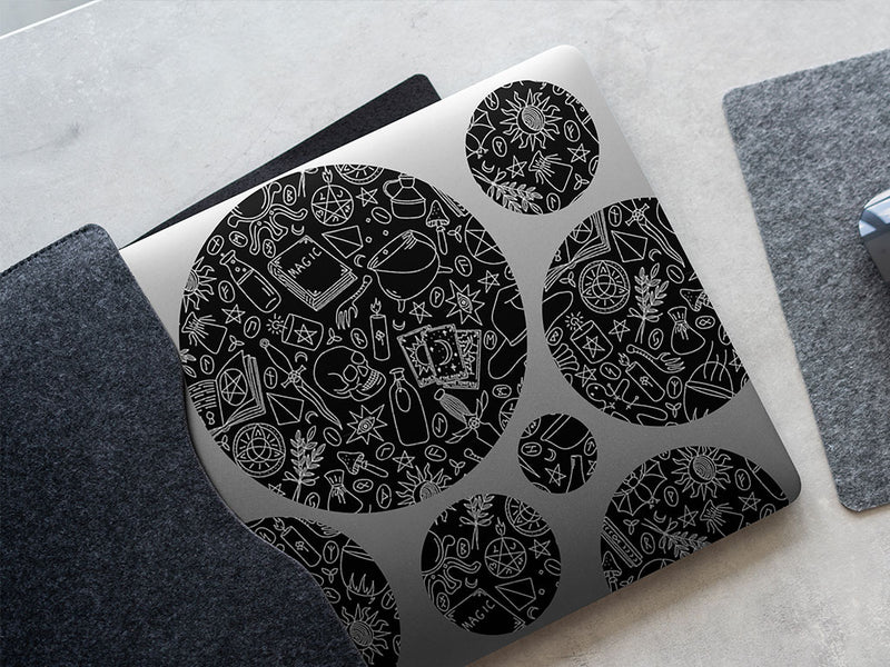 black magic horror DIY Laptop Stickers