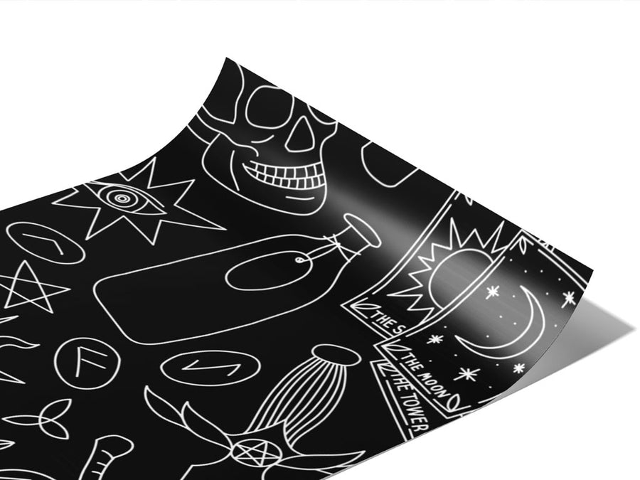 Black Magic Witch Vinyl Wraps~Rwraps Series 914 Digitally Printed Vinyl Wrap~0