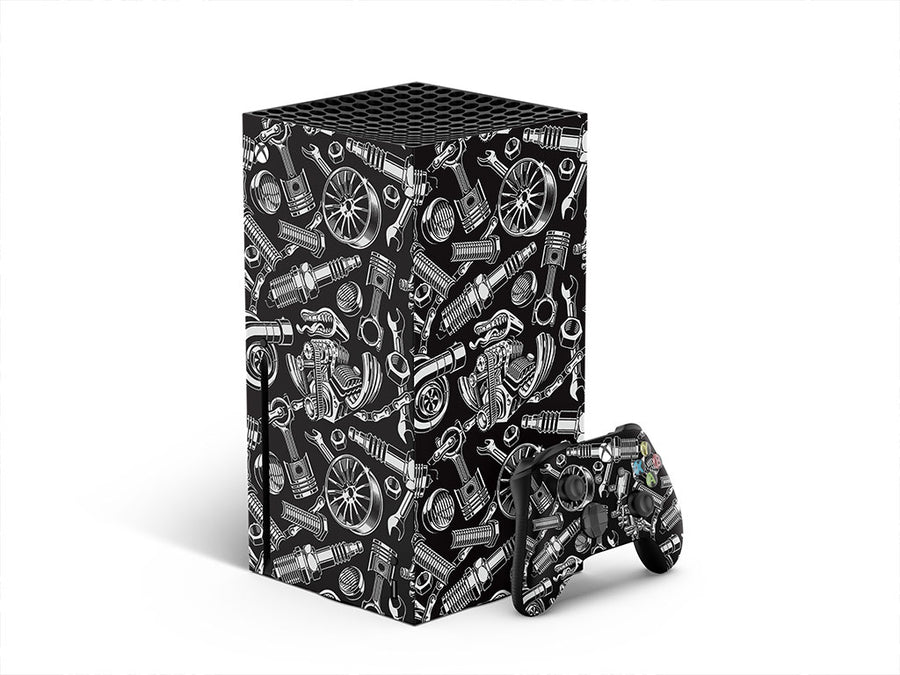 black motor gearhead XBOX DIY Decal