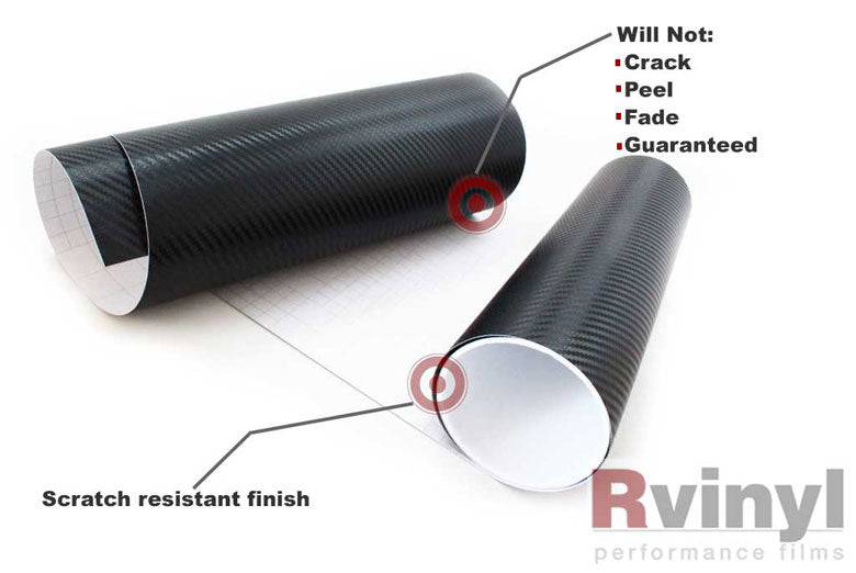 Black 3D Carbon Fiber Vinyl Rolls