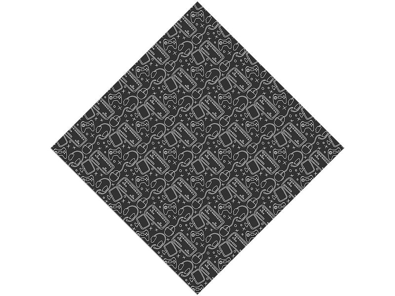 Black Setup Gaming Vinyl Wrap Pattern