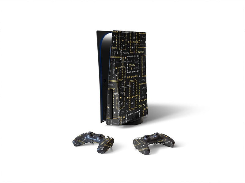 black shine bling Sony PS5 DIY Skin