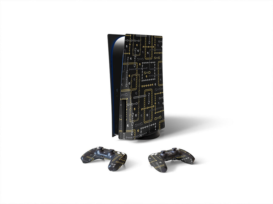 black shine bling Sony PS5 DIY Skin