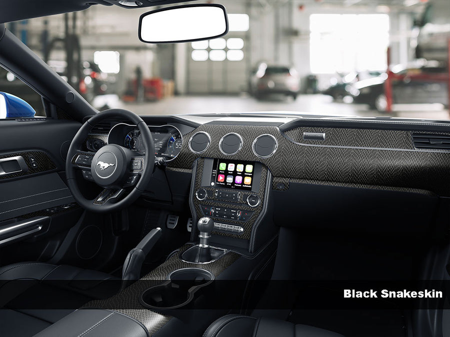 Black Snakeskin Dash Trim Kit