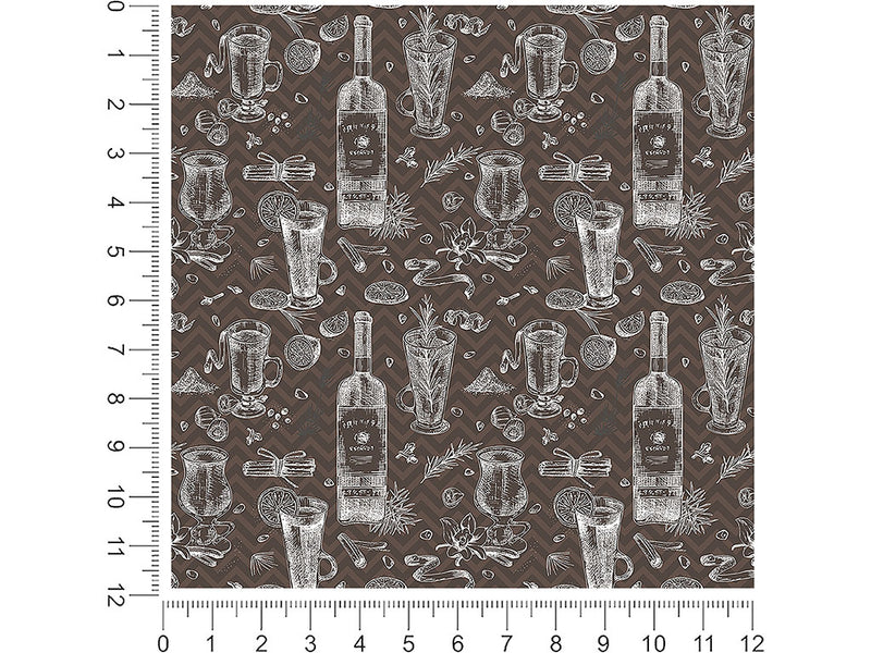 black spiced alcohol 1ft x 1ft Craft Sheets