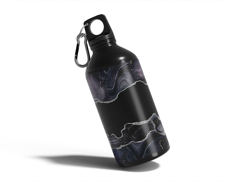 black spinel gemstone films Water Bottle DIY Stickers