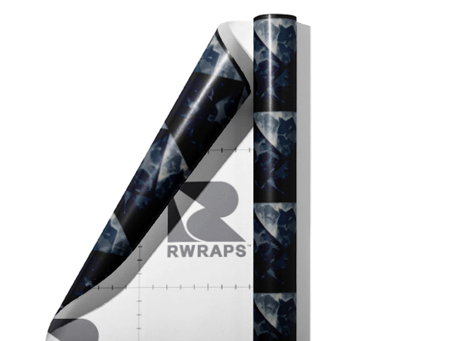 Black Square Tile Wrap Film Sheets~Rwraps Series 914 Black Square Tile Scrolled Sheet~4