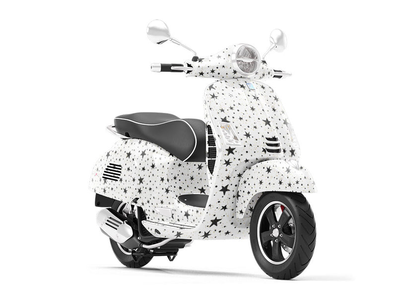 Black Starlight Astrology Vespa Scooter Wrap Film