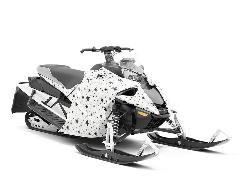 Black Starlight Astrology Custom Wrapped Snowmobile